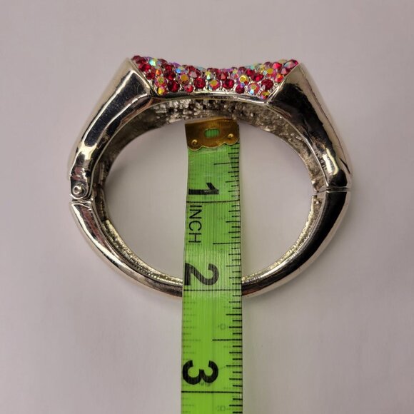 Red and Gold Cuff Bracelet - Picture 7 of 13